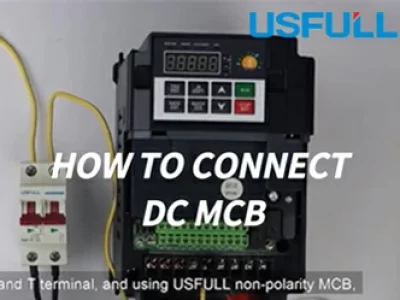 How to Connect DC MCB Breaker for Solar Pump Inverter