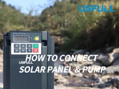 How to Connect Solar Pump Inverter, Solar Panel and Pump